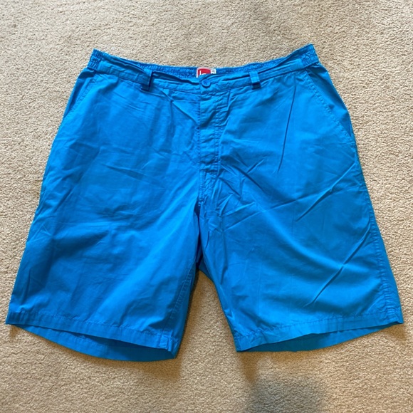 be SHORTS turquoise cotton buttonfly size large - Picture 1 of 5